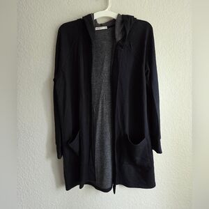 Black Stateside hoodie with pockets